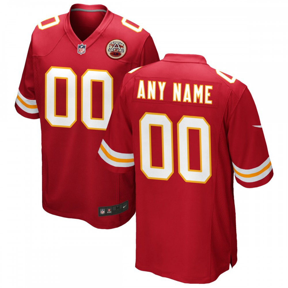 Kansas City Chiefs Nike Custom Game Jersey - Red-Profan Arena